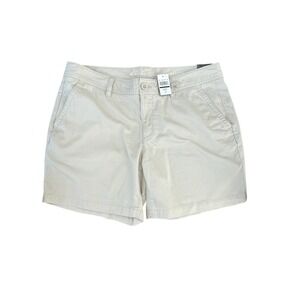 Eddie Bauer Legendwash Chino‎ Shorts Khaki Casual Everyday Womens Size 10